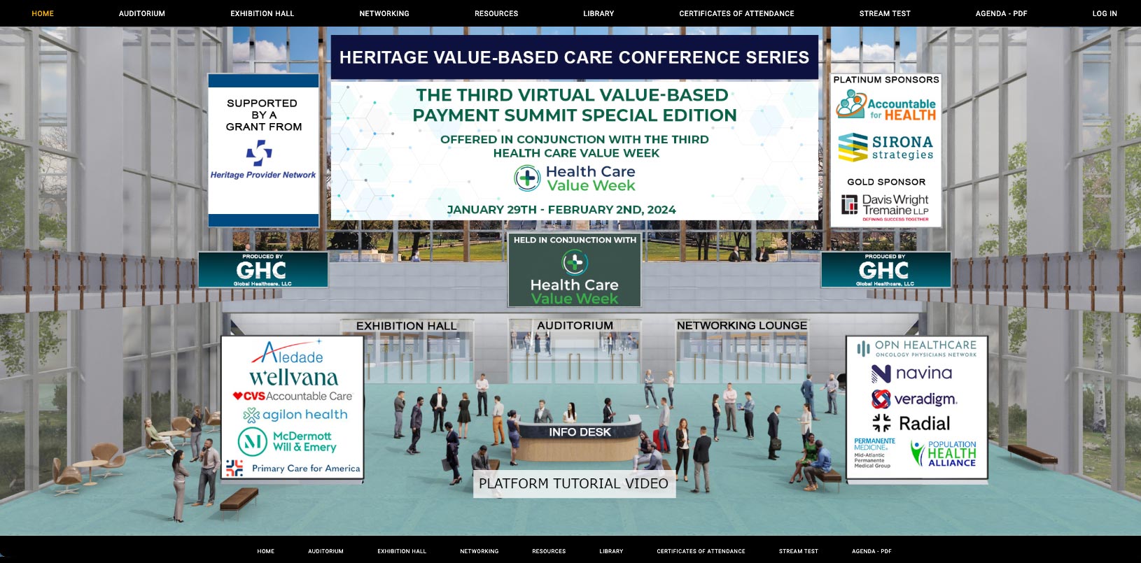 Value-Based Payment Summit virtual streaming platform